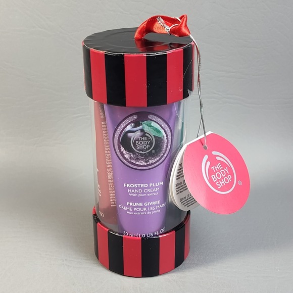 The Body Shop Other - The Body Shop Seasonal Hand Cream Trio Gift Set Cranberry Plum Apple‎ 1 oz RARE